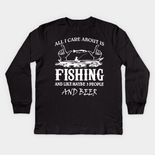 fishing Kids Long Sleeve T-Shirt